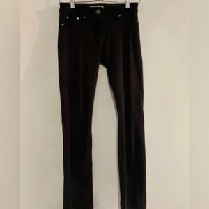 Pink Rose - Women's Skinny Pants (Black)